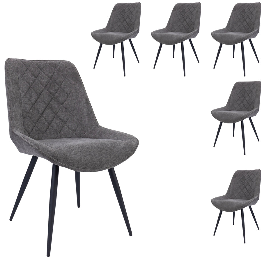 Helenium Fabric Dining Chair Set of 6
