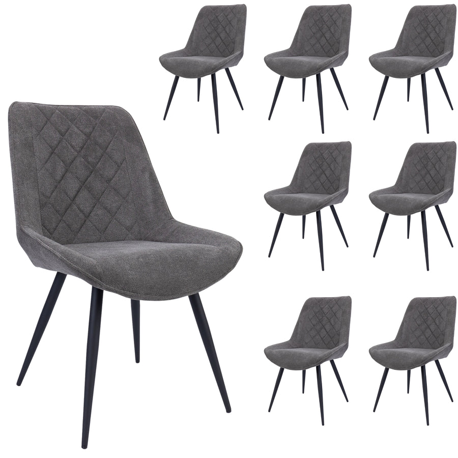 Helenium Fabric Dining Chair Set of 8