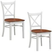 Lupin Wooden Dining Chair Set of 2 – White