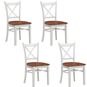 Lupin Wooden Dining Chair Set of 4 – White