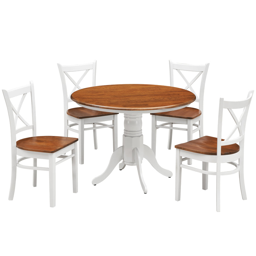 Lupin Wooden Dining Set – White