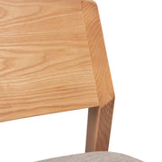 Emilio Fabric Dining Chair Set of 2 – Grey