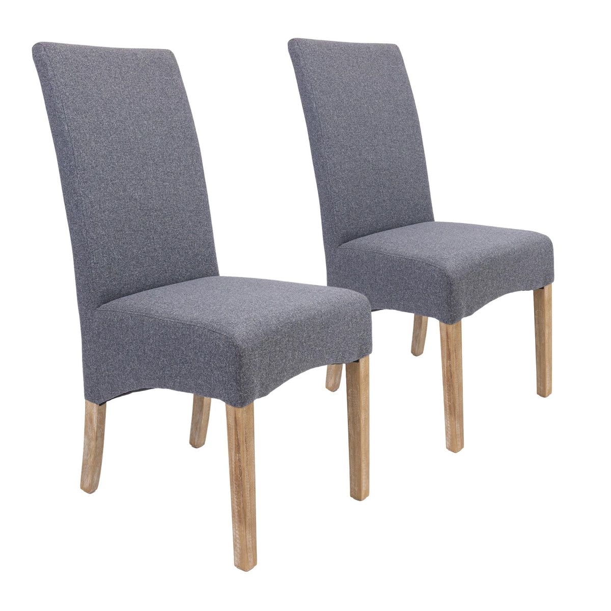 Jackson Fabric Dining Chair Set of 2 – Grey