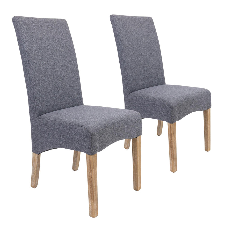 Jackson Fabric Dining Chair Set of 2 – Grey