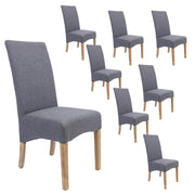 Jackson Fabric Dining Chair Set of 8 – Grey