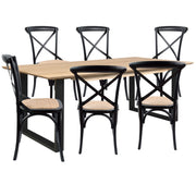 Aconite Rattan Dining Set – Natural