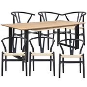 Aconite Metal Dining Set – Natural