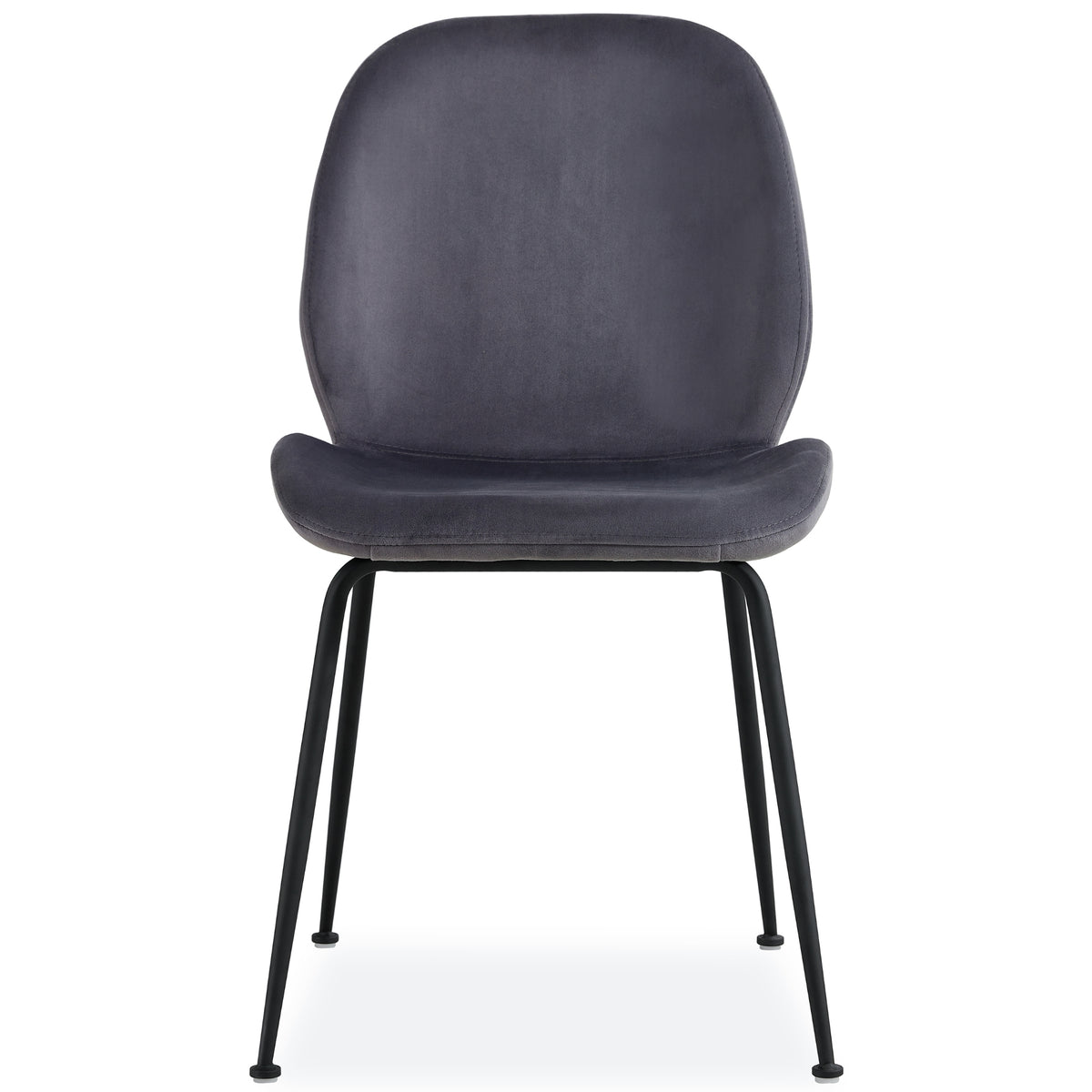 Remy Velvet Dining Chair Set of 2 – Charcoal