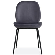 Remy Velvet Dining Chair Set of 2 – Charcoal