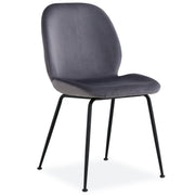 Remy Velvet Dining Chair Set of 2 – Charcoal