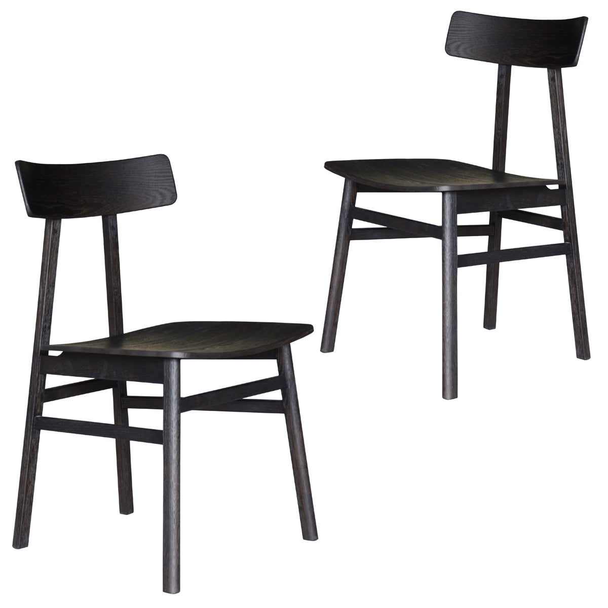 Claire Dining Chair Set of 2 – Black