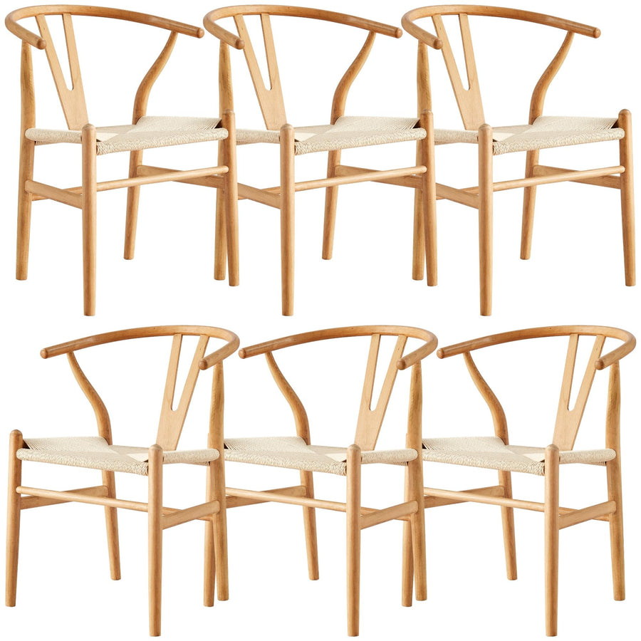 Anemone Dining Chair Set of 6 – Natural