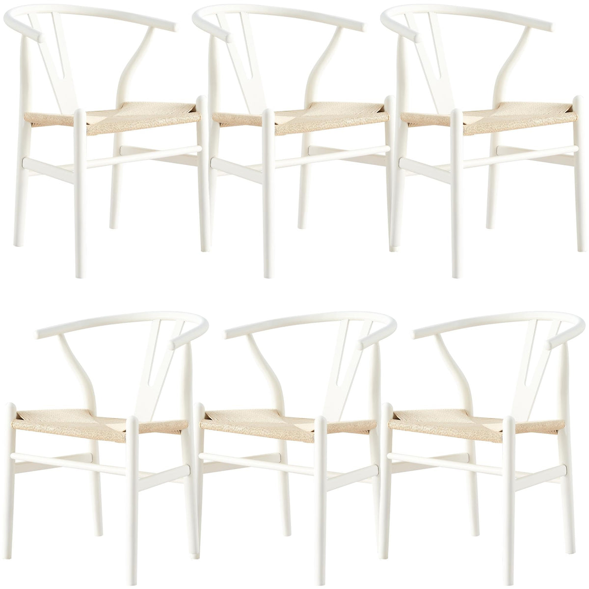 Anemone Dining Chair Set of 6 – White