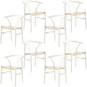 Anemone Dining Chair Set of 8 – White
