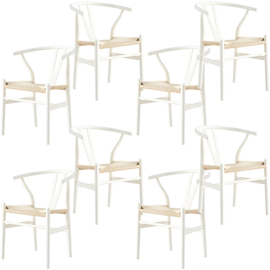 Anemone Dining Chair Set of 8 – White