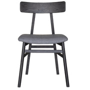 Claire Fabric Dining Set – Black