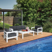Outie Outdoor Coffee Table – White