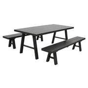 Tiama Outdoor Table Set of 3 – Charcoal