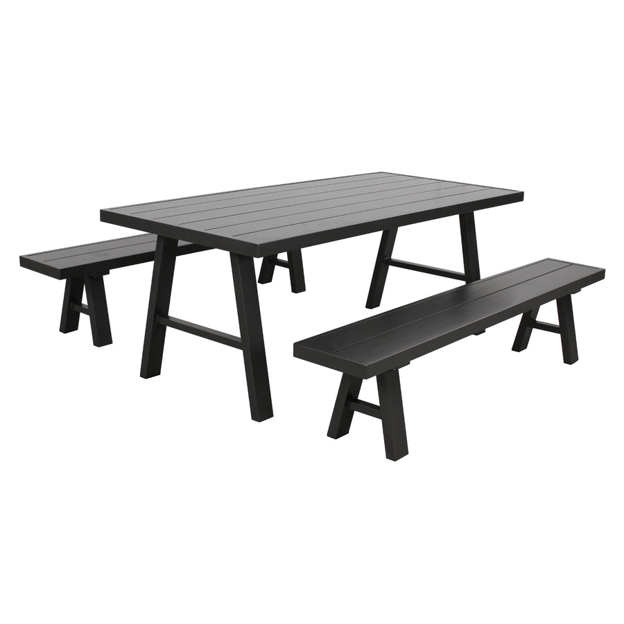 Tiama Outdoor Table Set of 3 – Charcoal