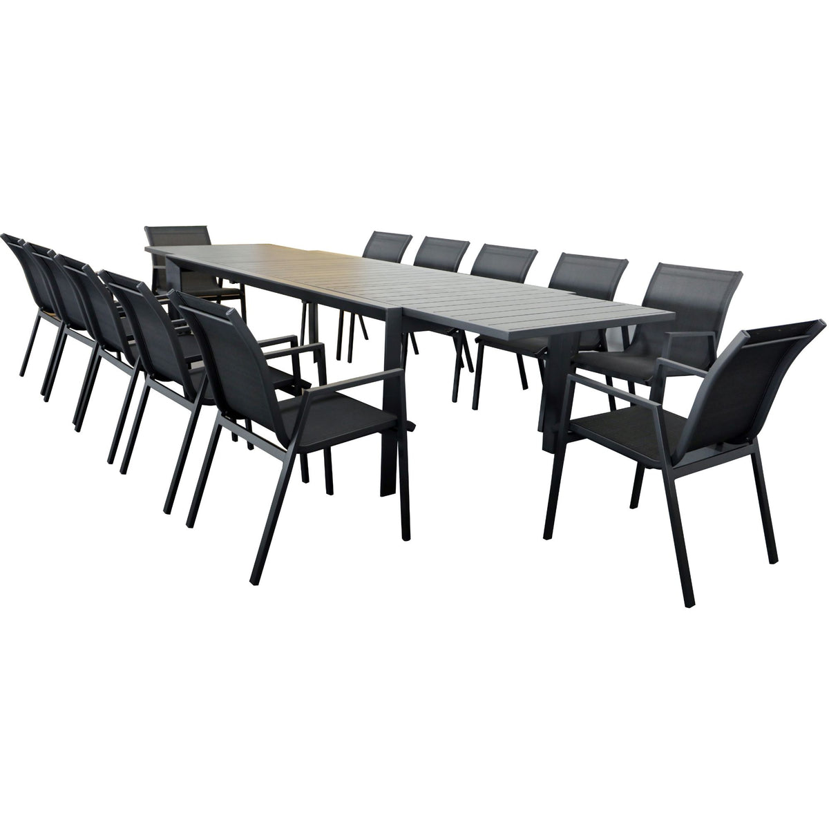 Iberia Metal Outdoor Table – Charcoal