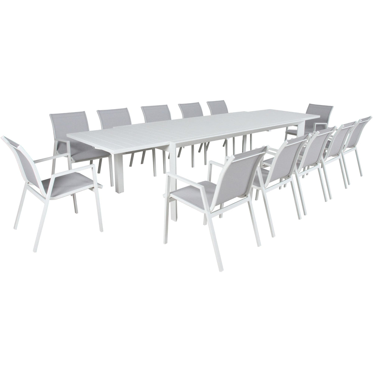 Iberia Metal Outdoor Table – White
