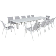 Iberia Metal Outdoor Table – White
