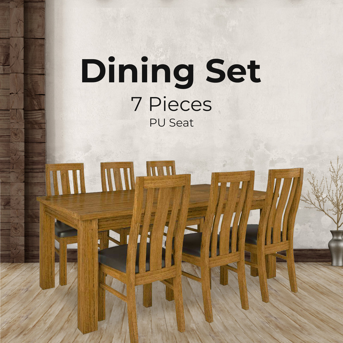 Birdsville Dining Set – Brown
