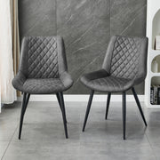 Tyler Fabric Dining Chair Set of 2 – Grey