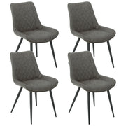 Tyler Fabric Dining Chair Set of 4 – Grey