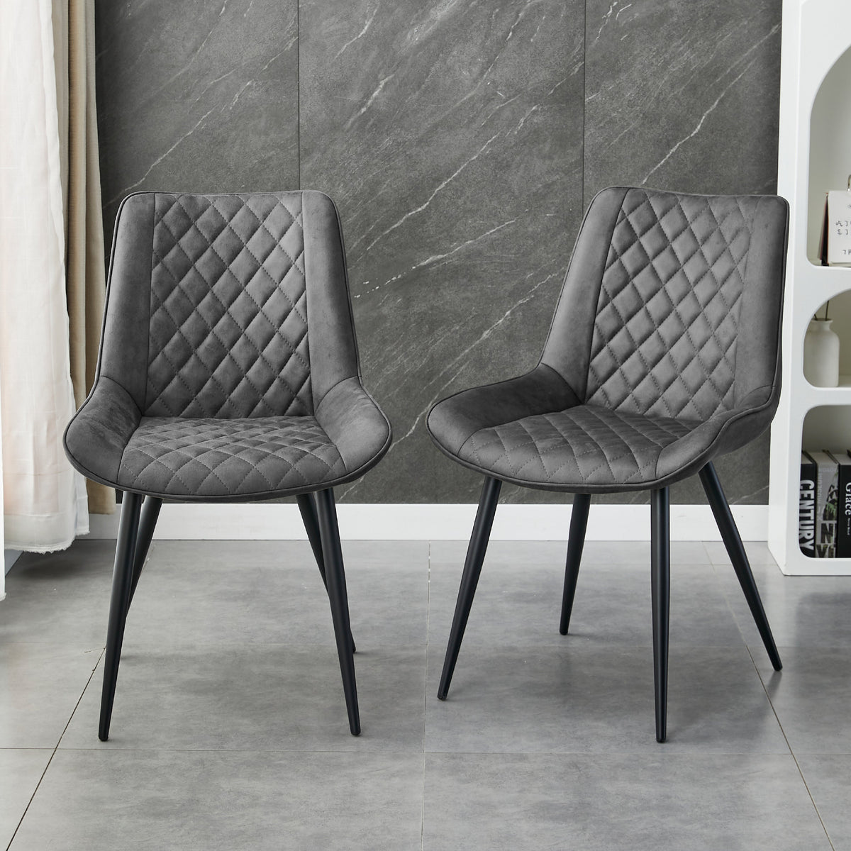 Tyler Fabric Dining Chair Set of 4 – Grey