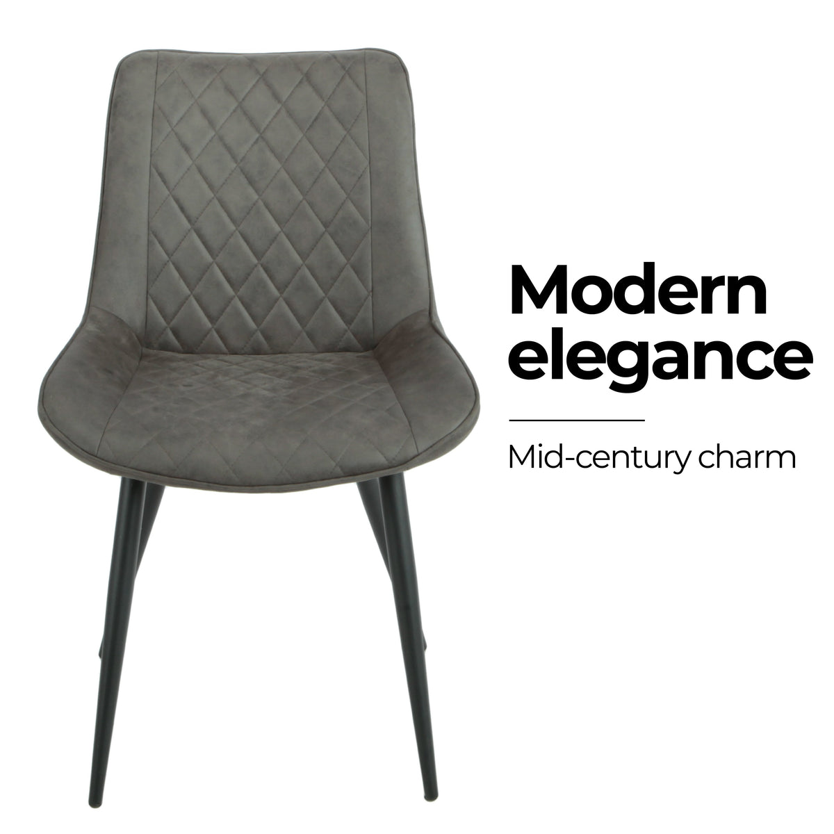 Tyler Fabric Dining Chair Set of 4 – Grey