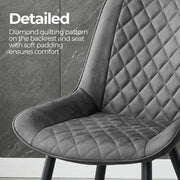 Tyler Fabric Dining Chair Set of 4 – Grey