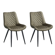 Tyler Fabric Dining Chair Set of 2 – Green