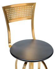 Franklin Gas-Lift Swivel Bar Stool – Gold