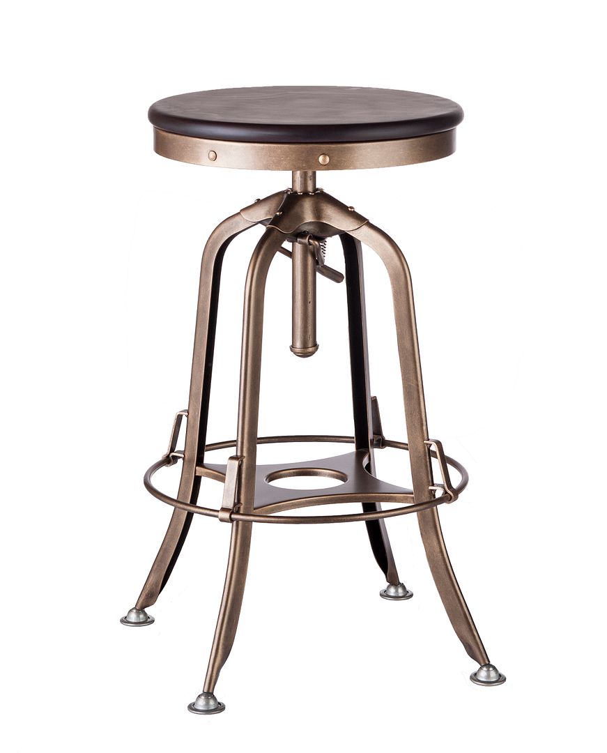 Finley Wooden Gas-Lift Swivel Bar Stool