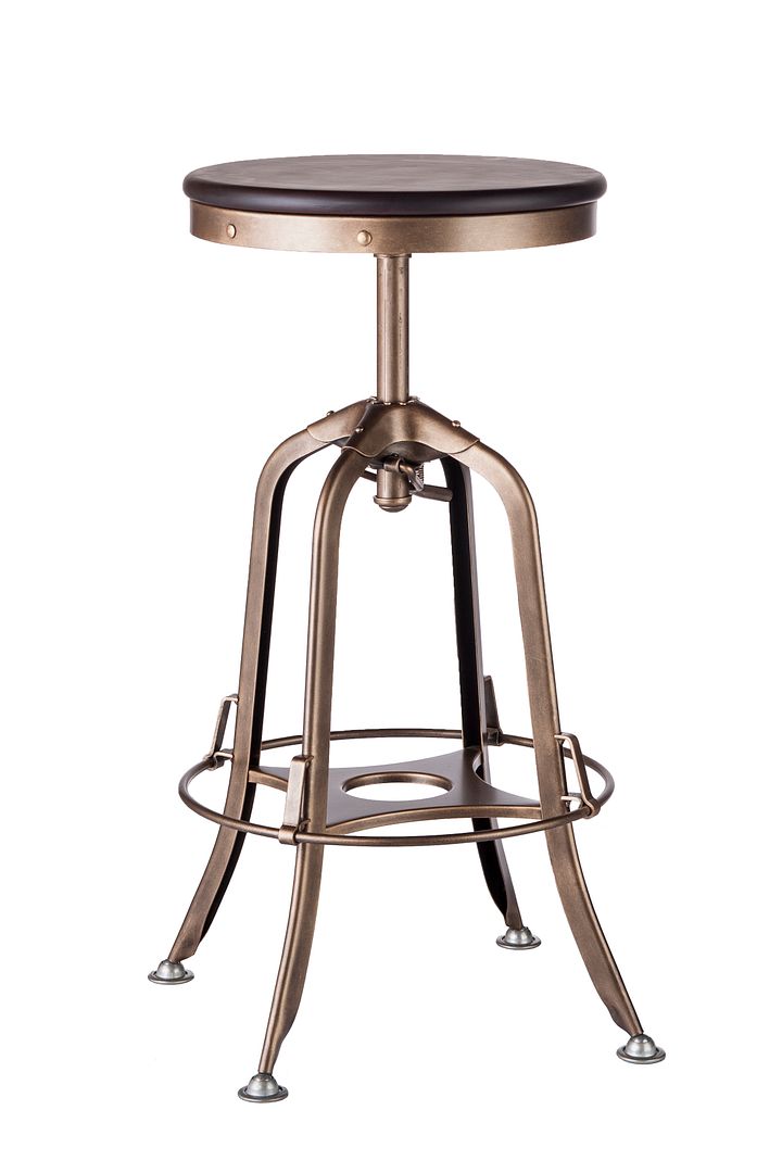 Finley Wooden Gas-Lift Swivel Bar Stool