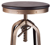 Finley Wooden Gas-Lift Swivel Bar Stool