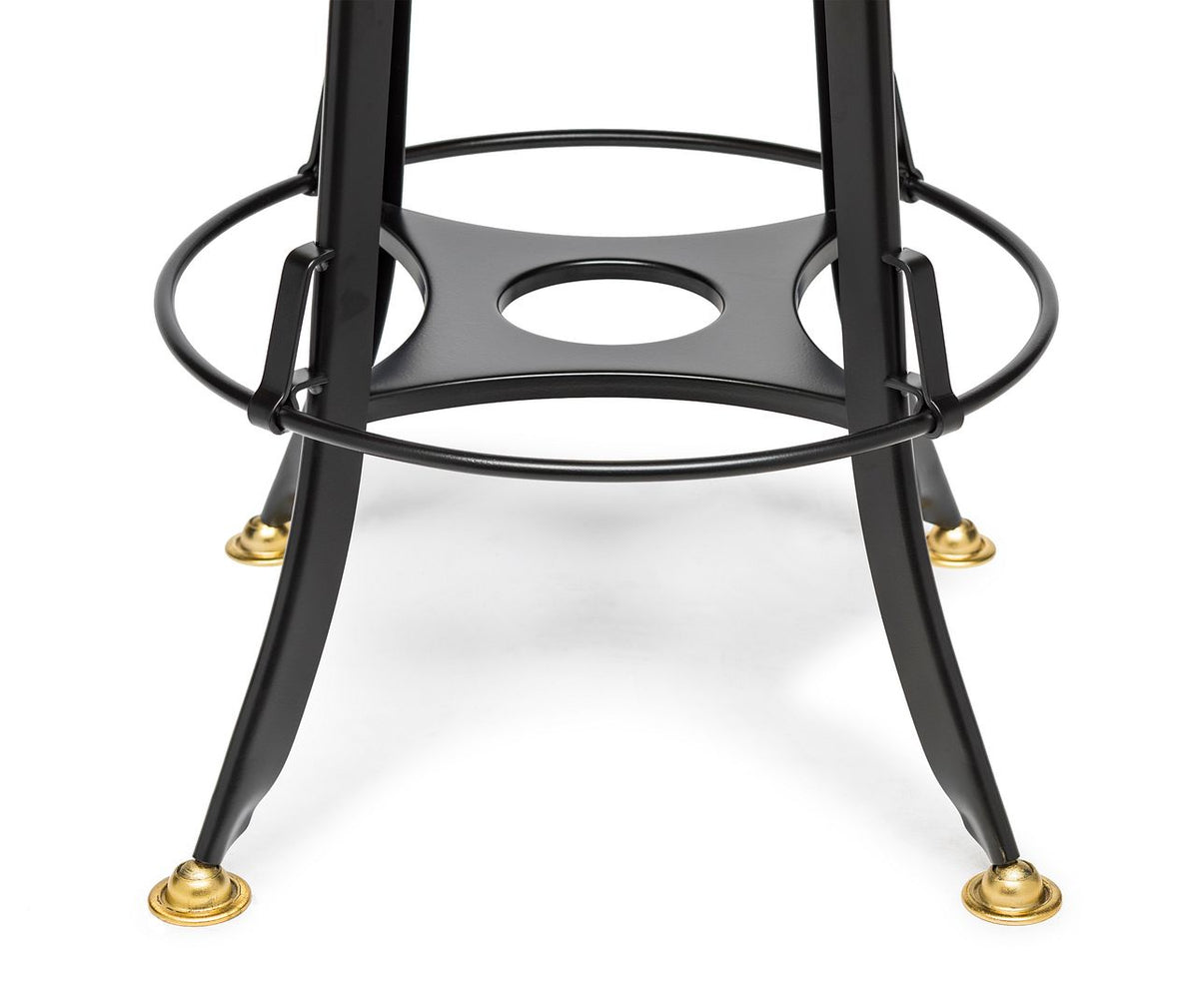 Dante Wooden Gas-Lift Swivel Bar Stool – Gold