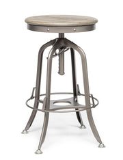 Dawson Gas-Lift Swivel Bar Stool – Grey