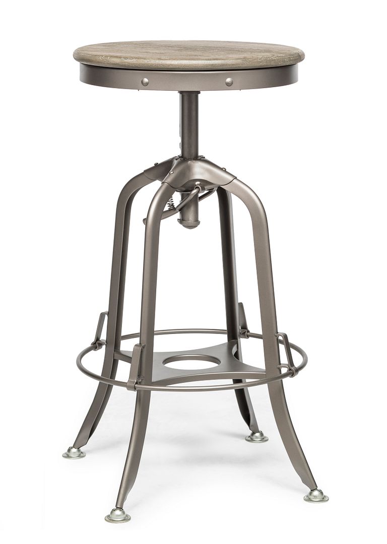Dawson Gas-Lift Swivel Bar Stool – Grey