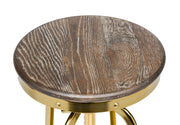 Versatile Gas-Lift Swivel Bar Stool – Gold