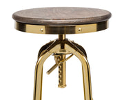 Versatile Gas-Lift Swivel Bar Stool – Gold