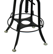 Forrest Wooden Gas-Lift Swivel Bar Stool – Black