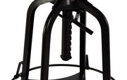 Forrest Wooden Gas-Lift Swivel Bar Stool – Black