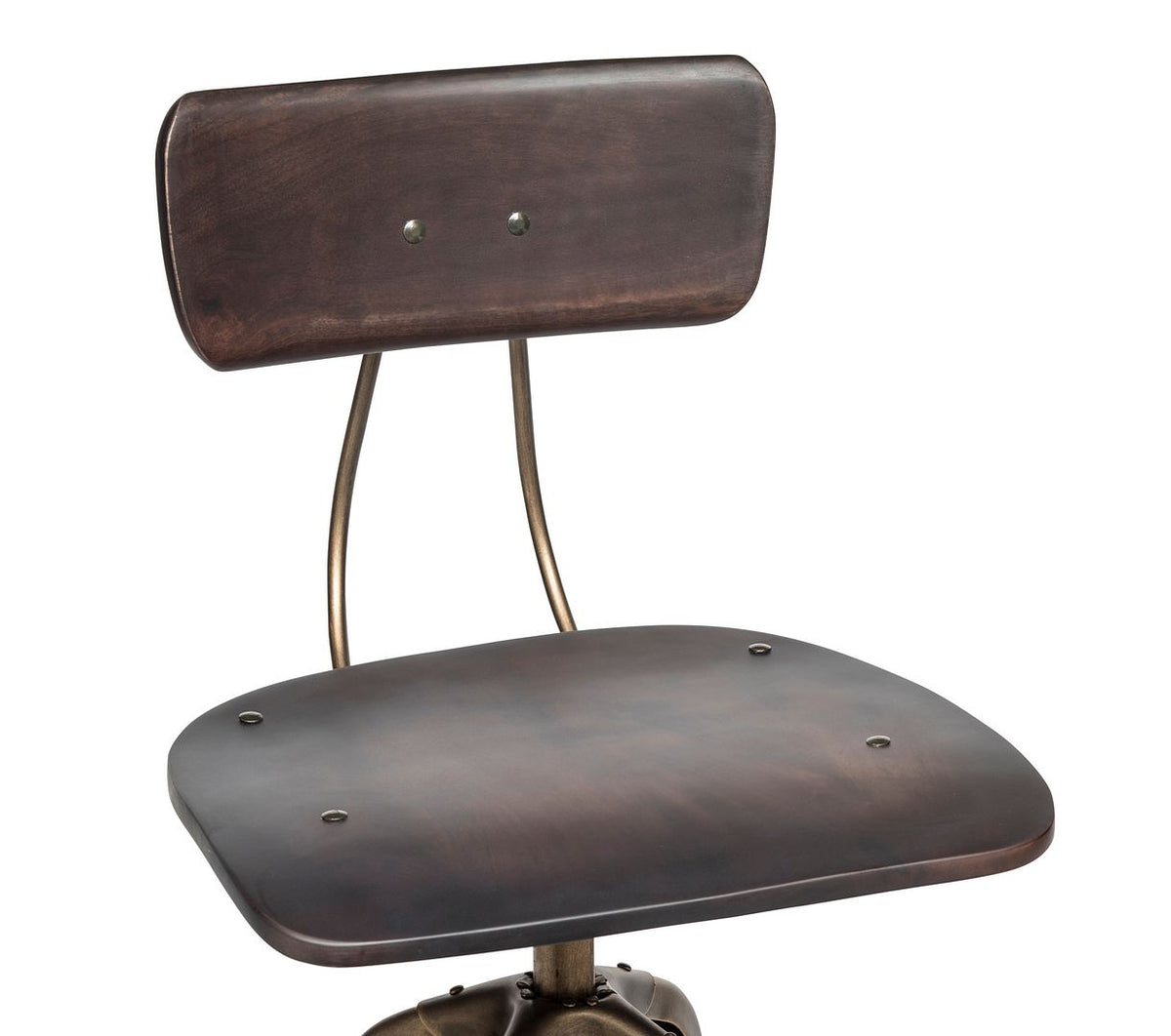 Versatile Wooden Gas-Lift Swivel Bar Stool