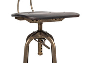 Versatile Wooden Gas-Lift Swivel Bar Stool