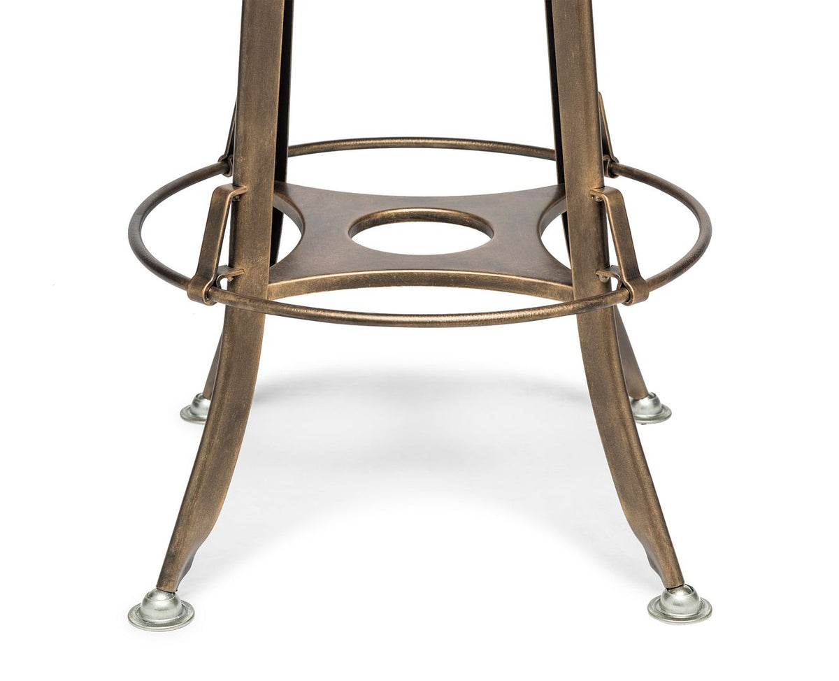 Versatile Wooden Gas-Lift Swivel Bar Stool