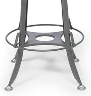 Versatile Gas-Lift Swivel Bar Stool – Grey