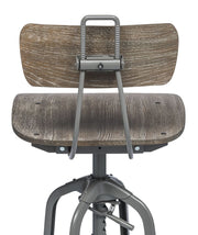 Versatile Gas-Lift Swivel Bar Stool – Grey