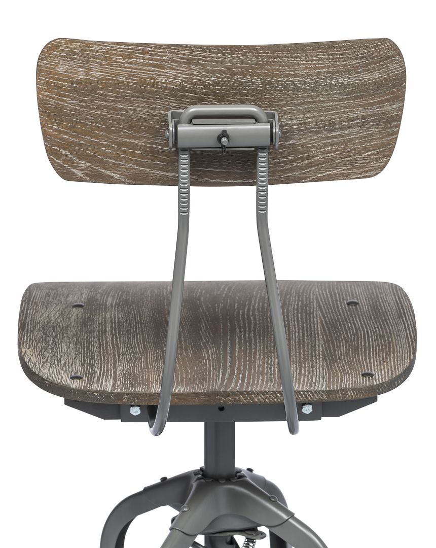 Versatile Gas-Lift Swivel Bar Stool – Grey